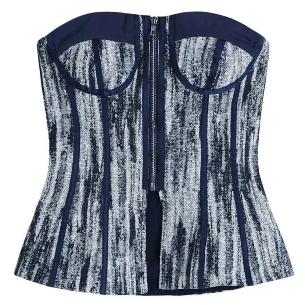Denim strap/ sleeveless top